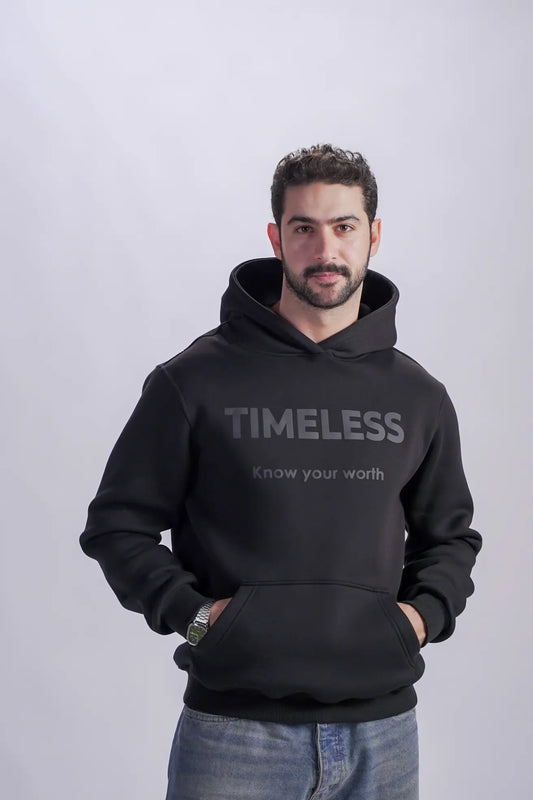 Black Milton Hoodie – Cotton Minimal Comfort & Style