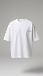 The Side Signature Boxy-Fit Tee in White