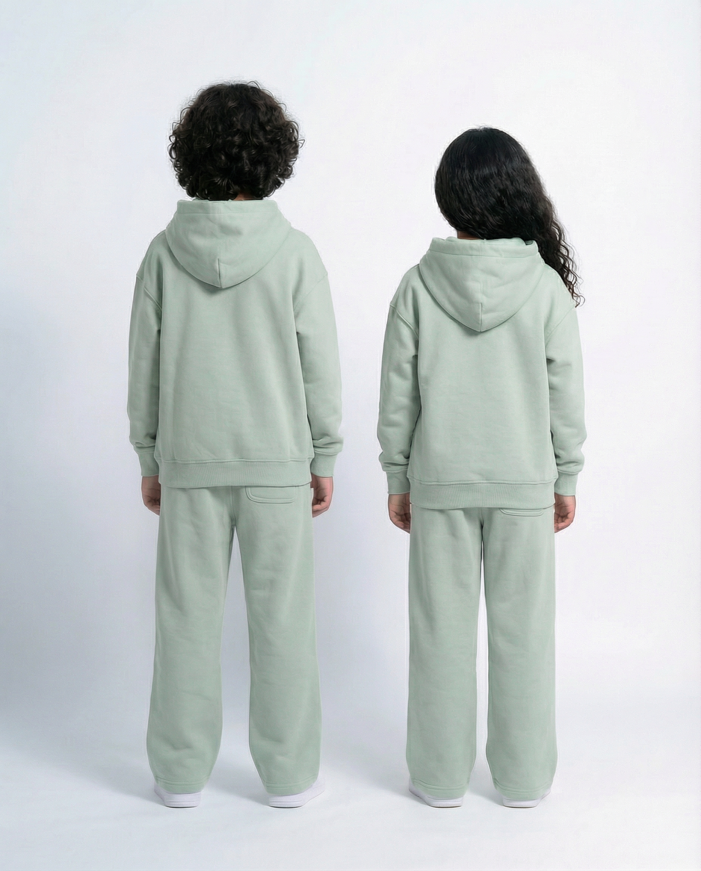 kids 3 piece outfit oversize set mint green