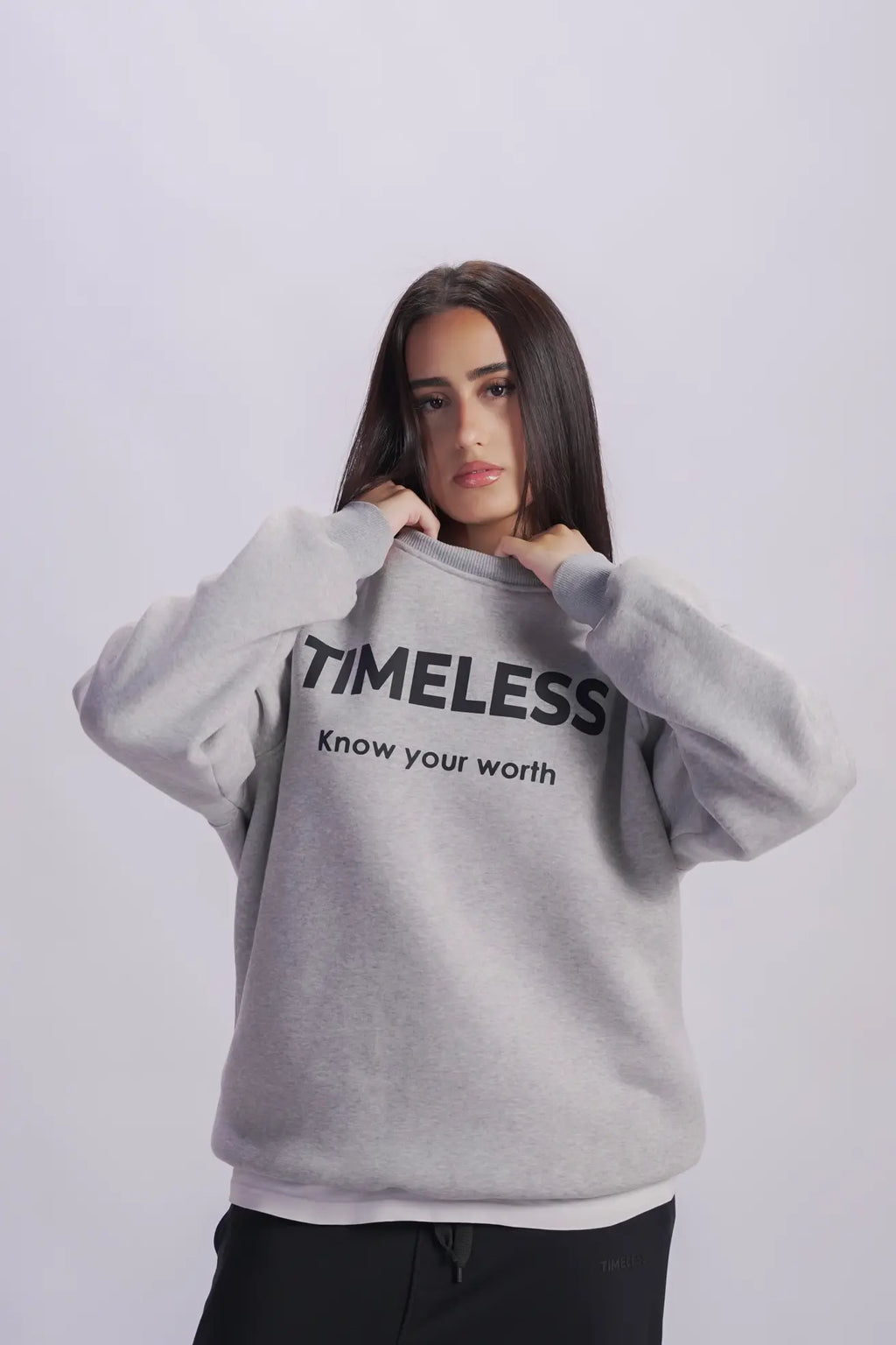 Gray sweatshirt