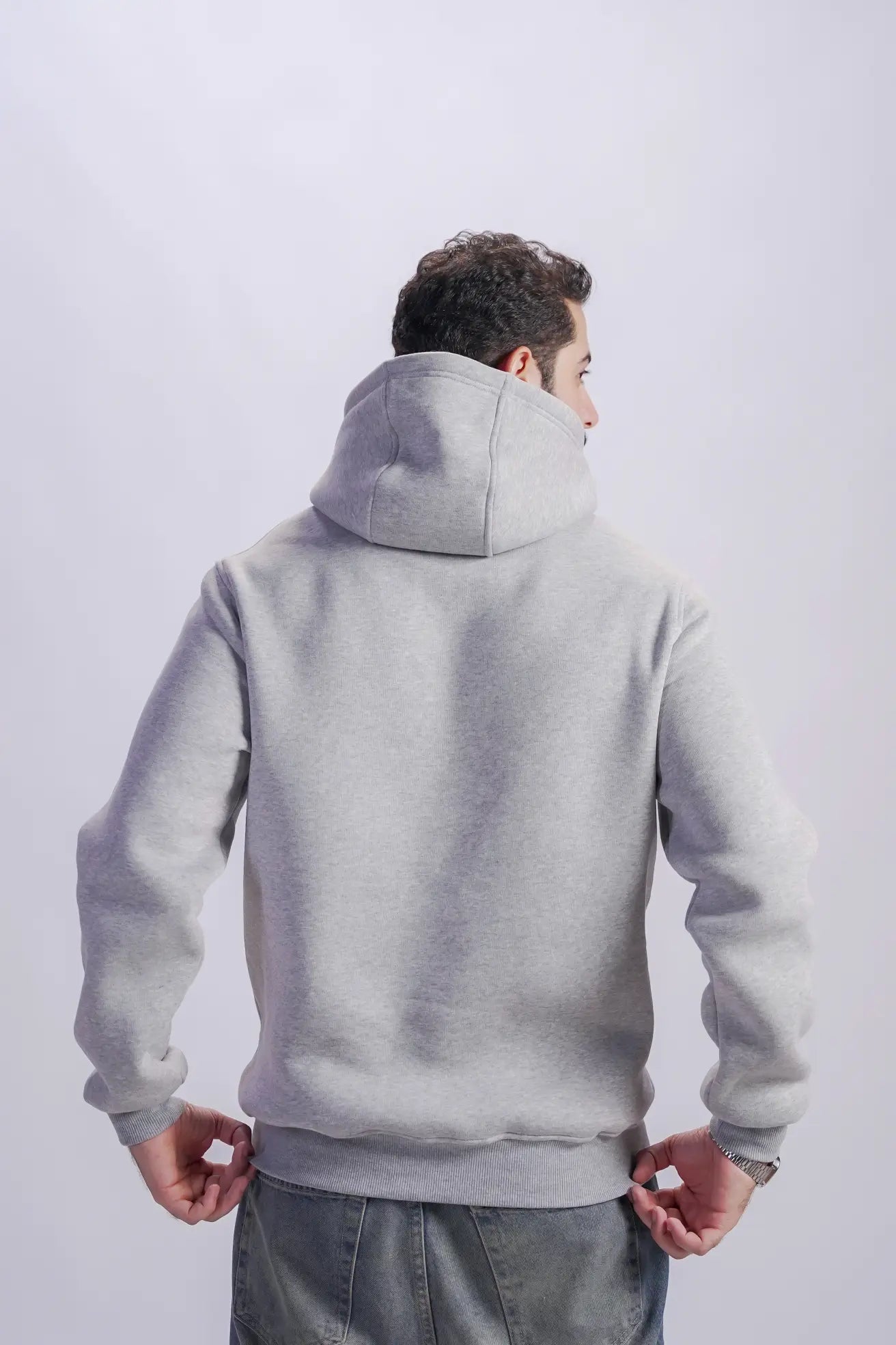 هودي ميلتون رمادي - قطن، راحة وأناقة بسيطة