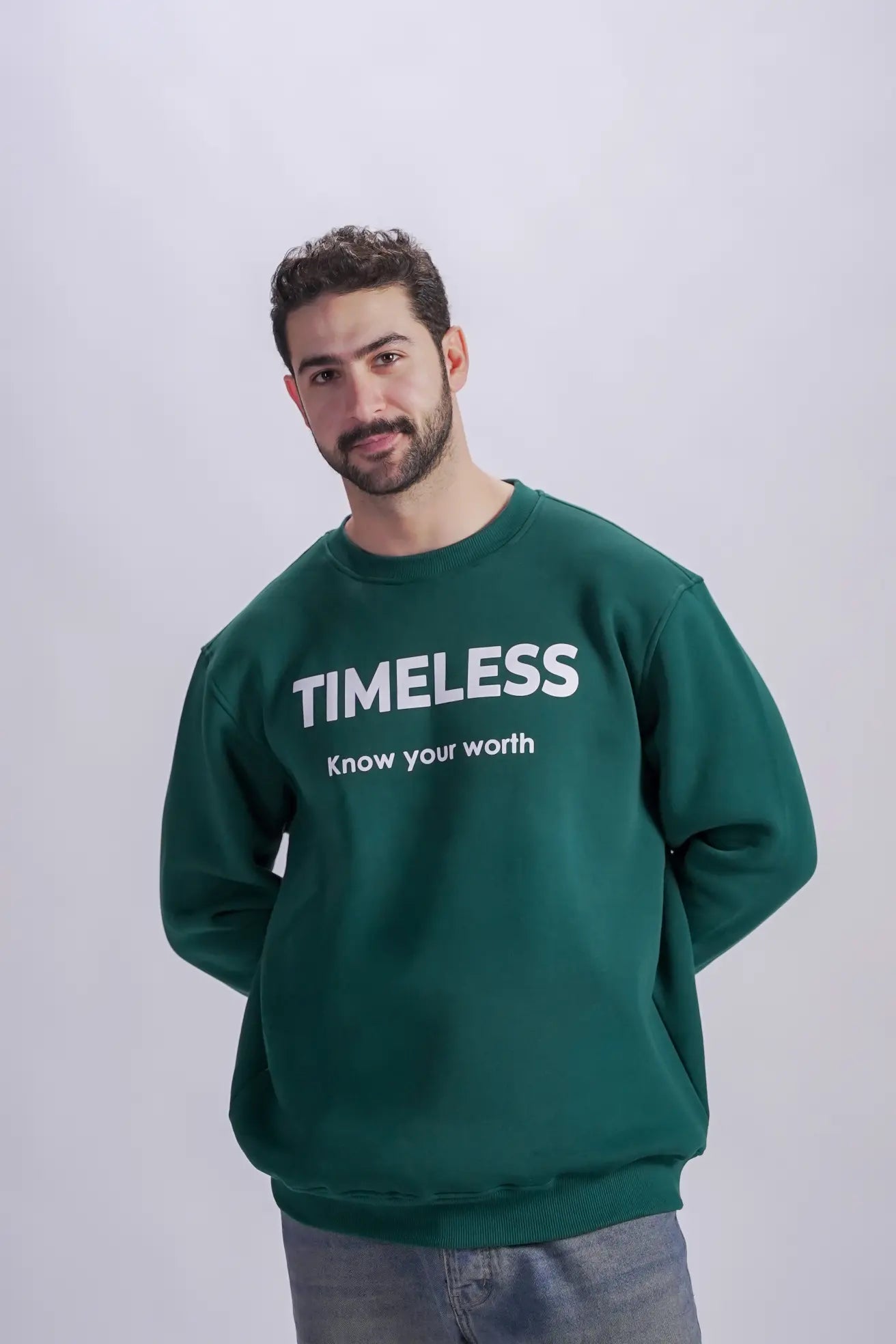 Dark green sweatshirt