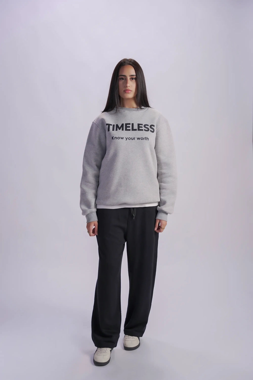 Gray sweatshirt