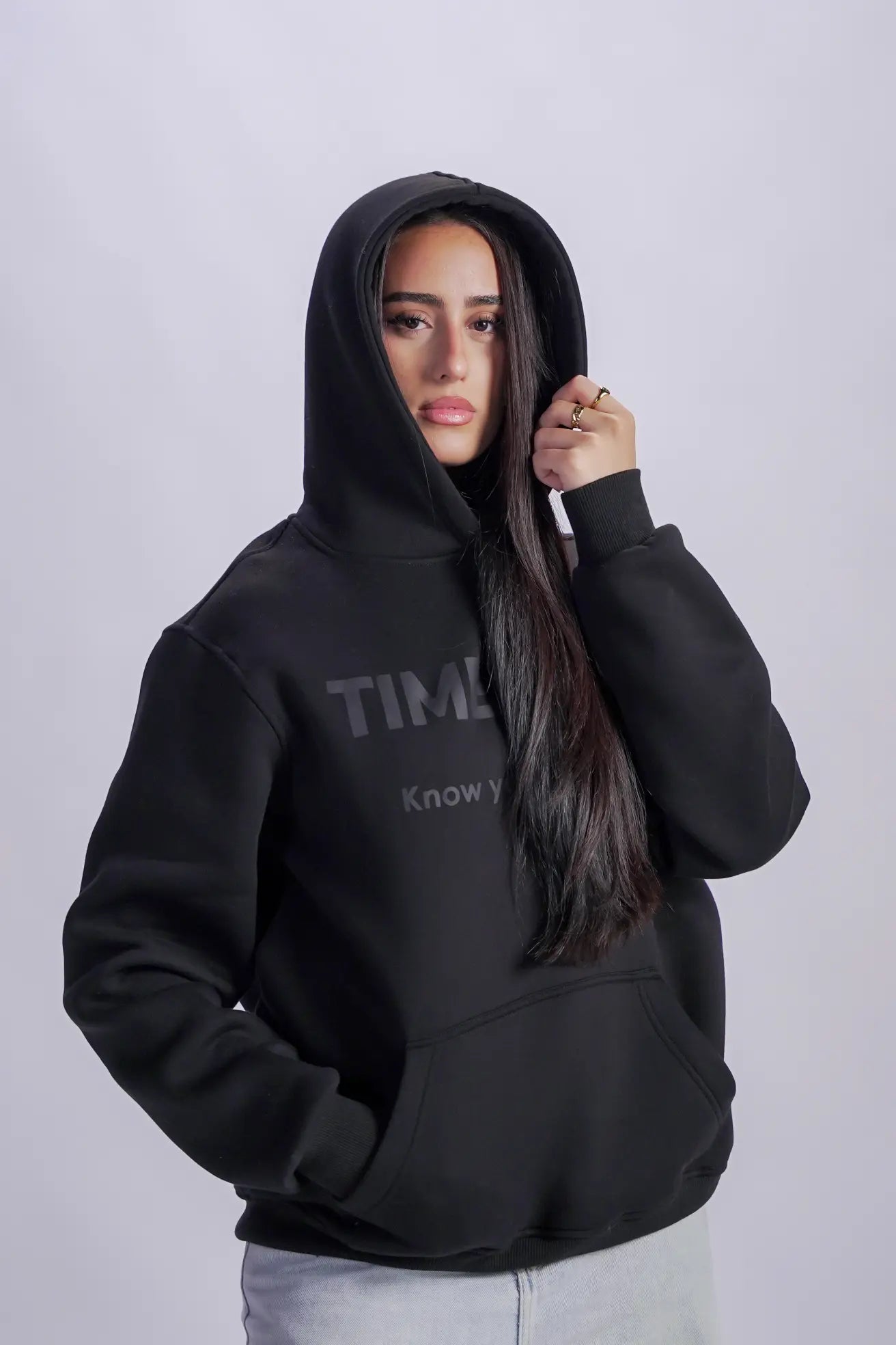 Black Milton Hoodie – Cotton Minimal Comfort & Style