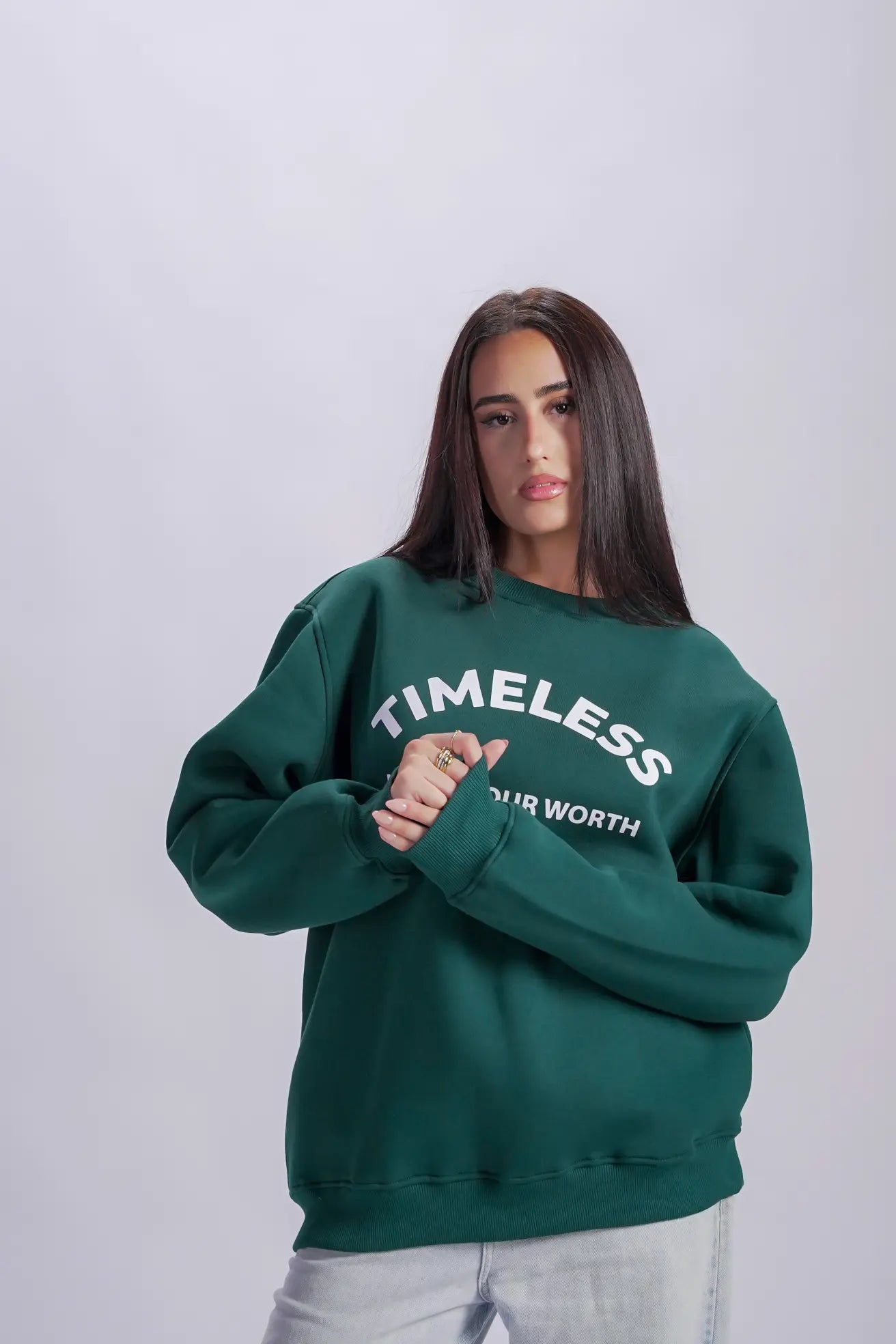 Dark green sweatshirt