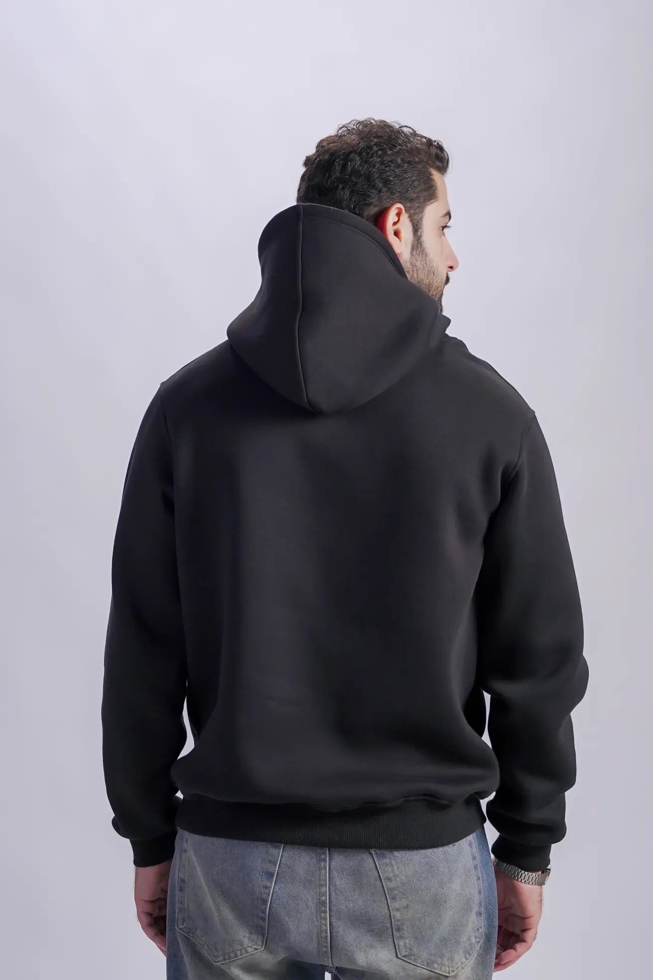 Black Milton Hoodie – Cotton Minimal Comfort & Style
