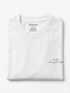 The Side Signature Boxy-Fit Tee in White