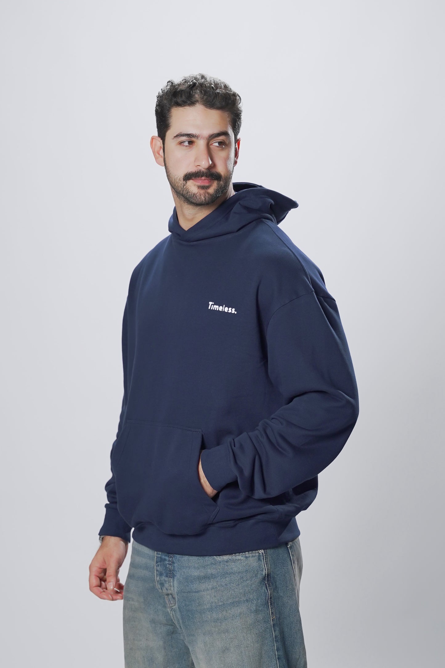 Hoodie Oversize blue black