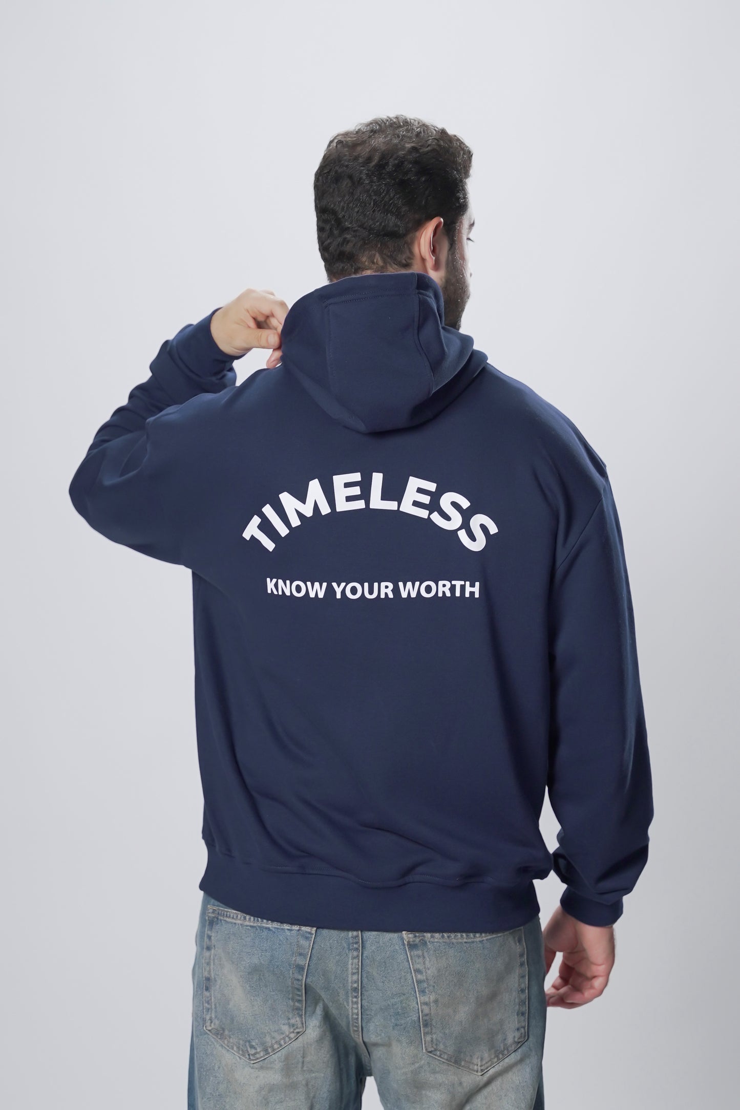 Hoodie Oversize blue black