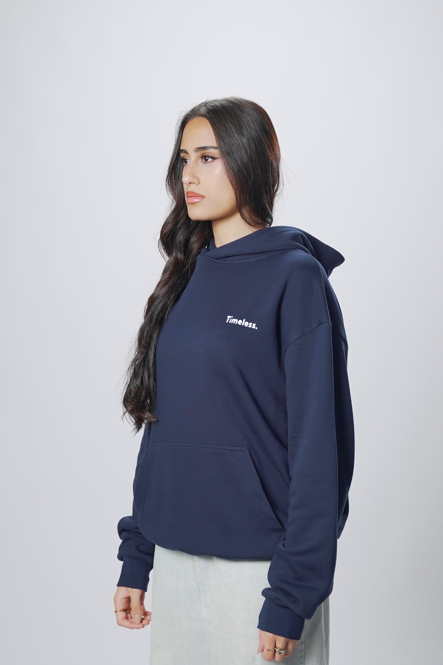 Hoodie Oversize blue black