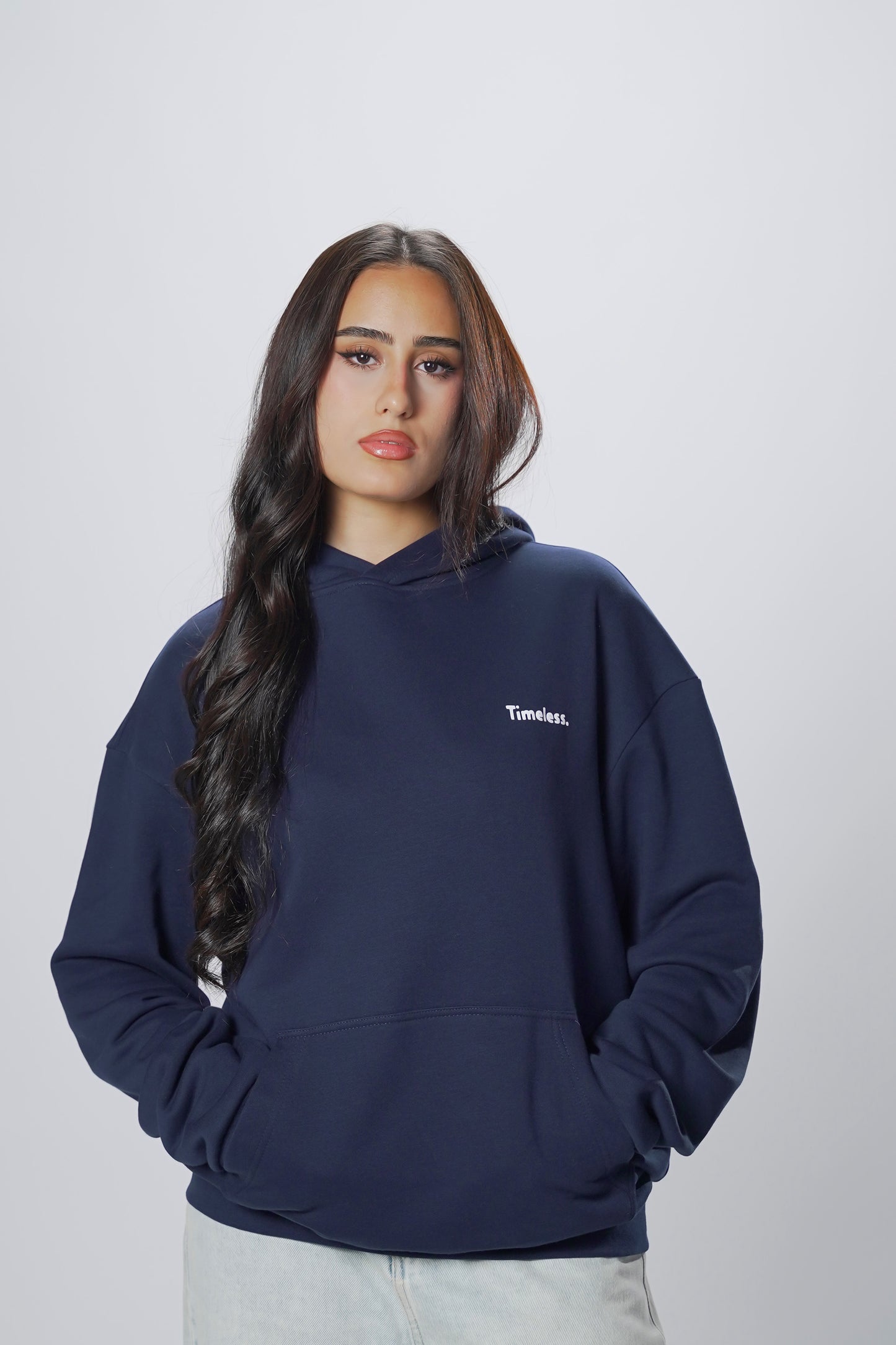 Hoodie Oversize blue black