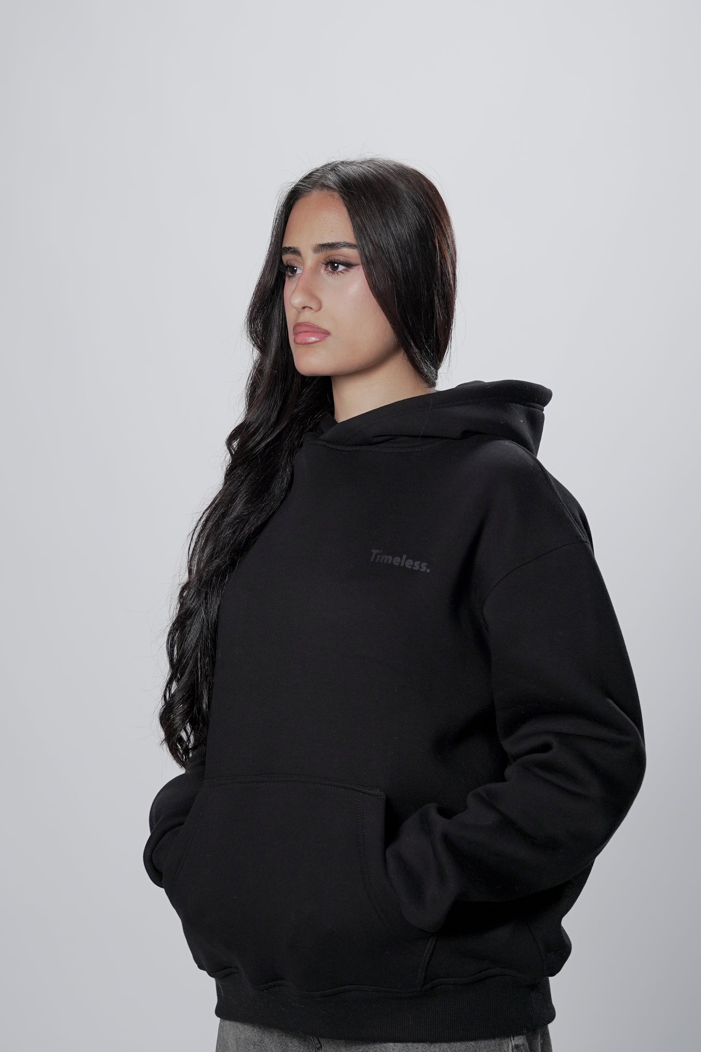 Hoodie Over size black