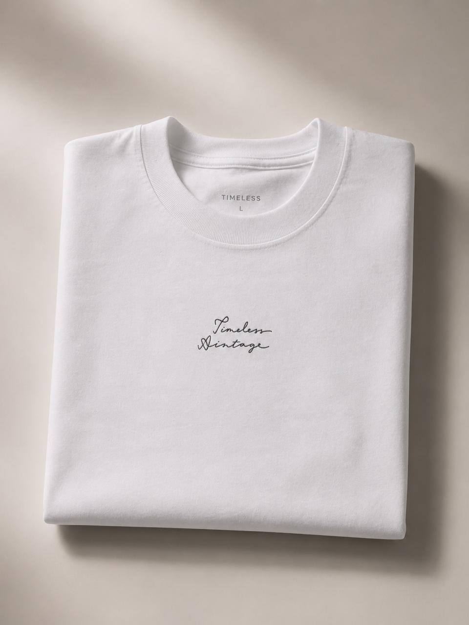 The Signature Boxy-Fit Tee in White