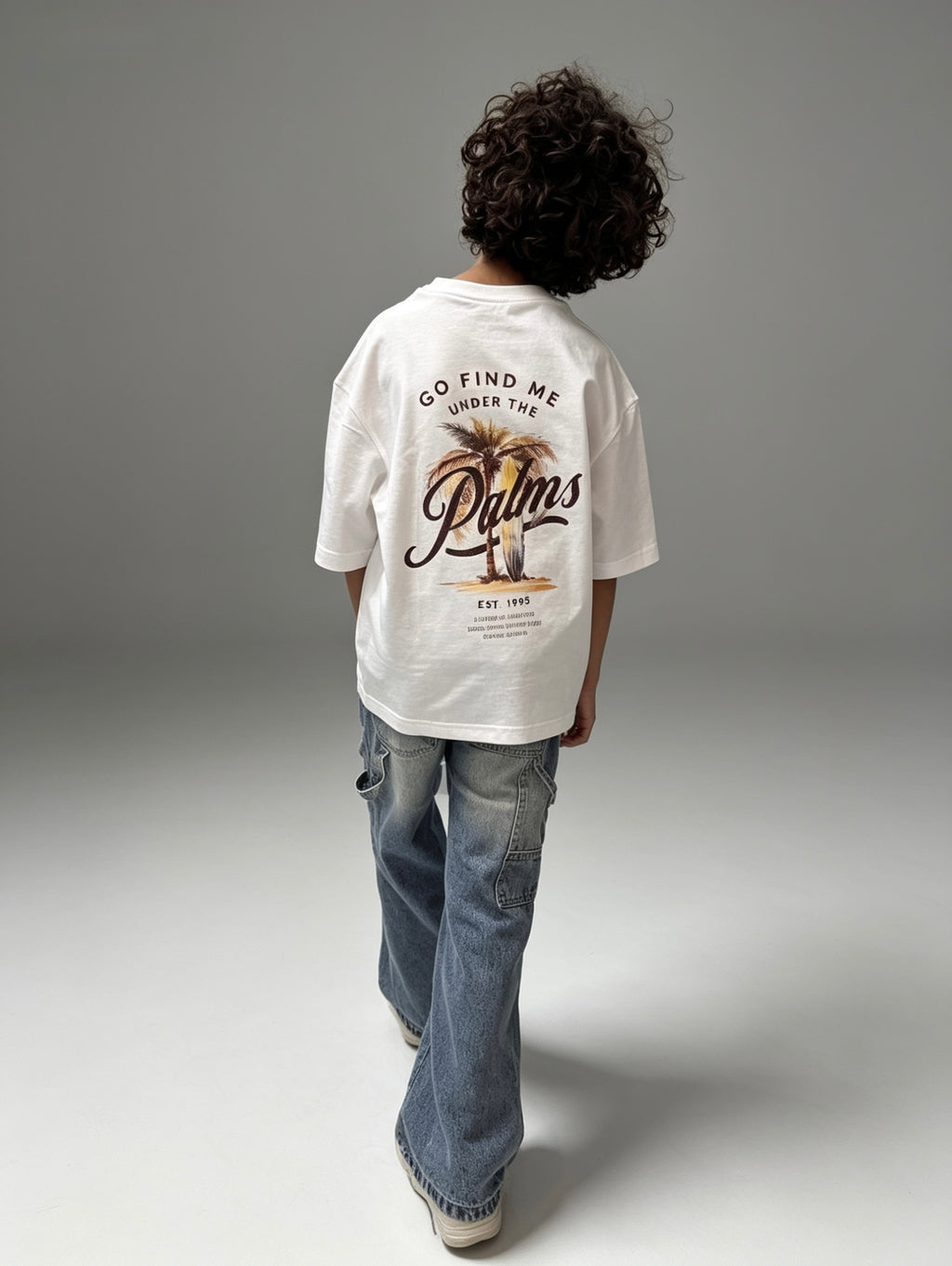 Mini Timeless Boxy fit Tee in White