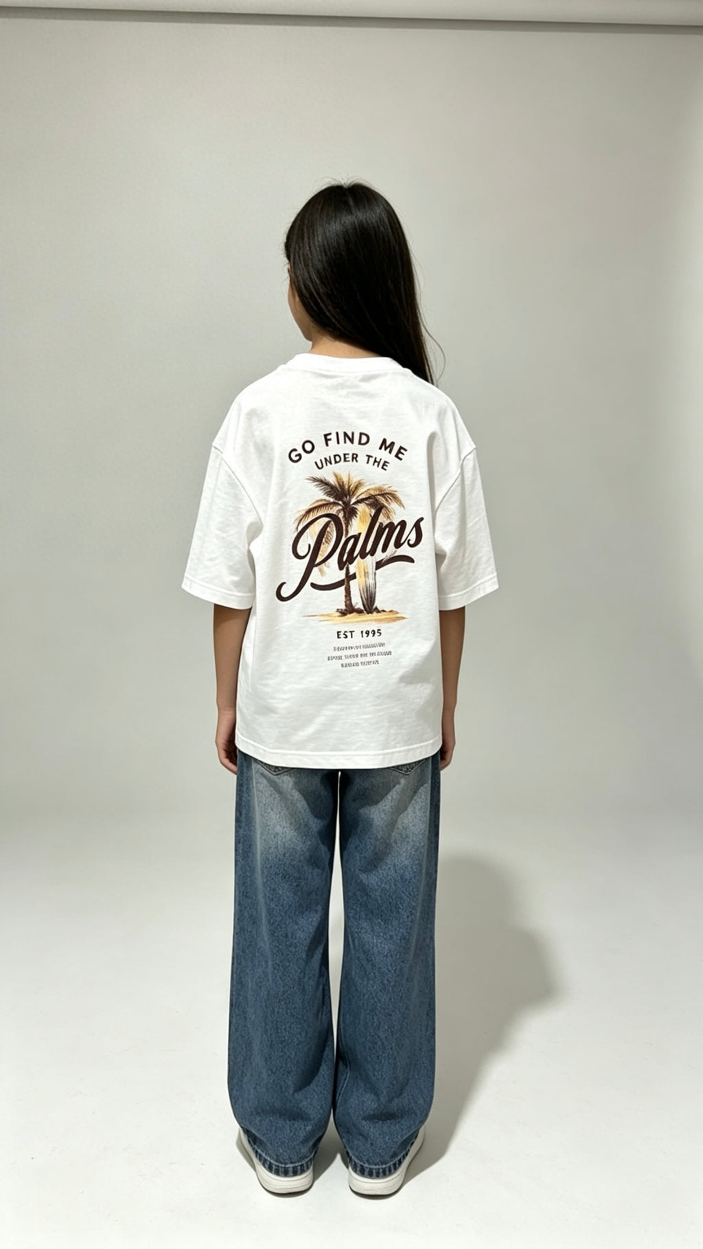 Mini Timeless Boxy fit Tee in White