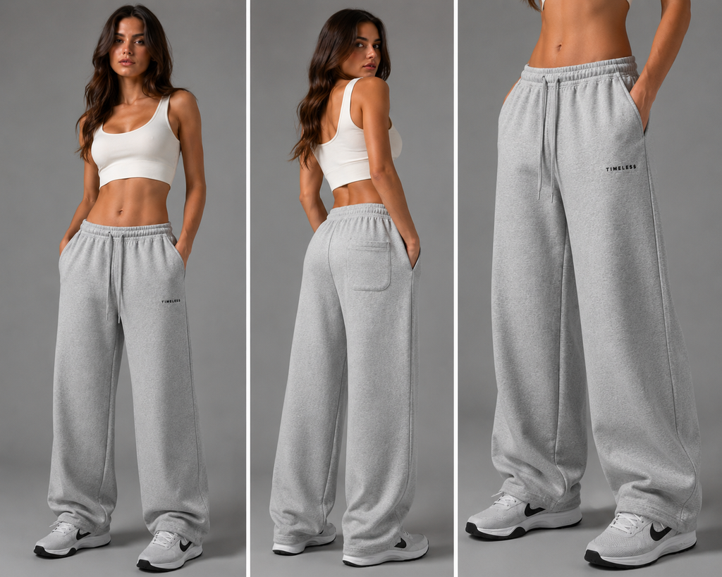 Essential Oversized Sweatpants in Gray