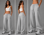 Essential Oversized Sweatpants in Gray