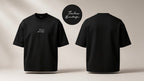 The Signature Relaxed Boxy fit Tee in Black