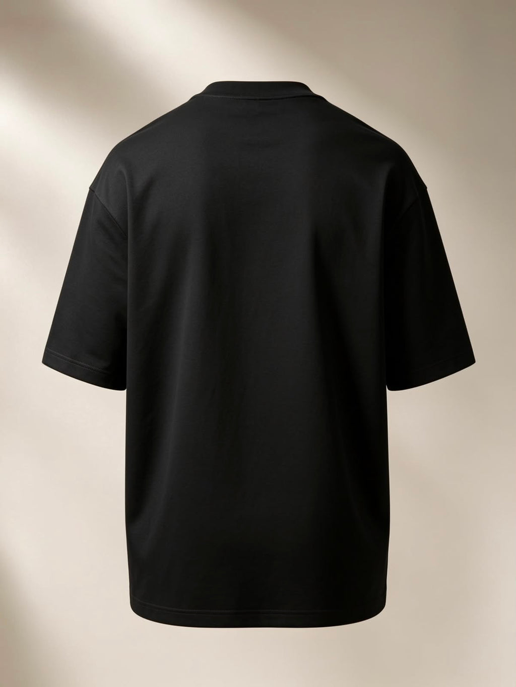 The Side Signature Relaxed Boxy fit Tee in Black